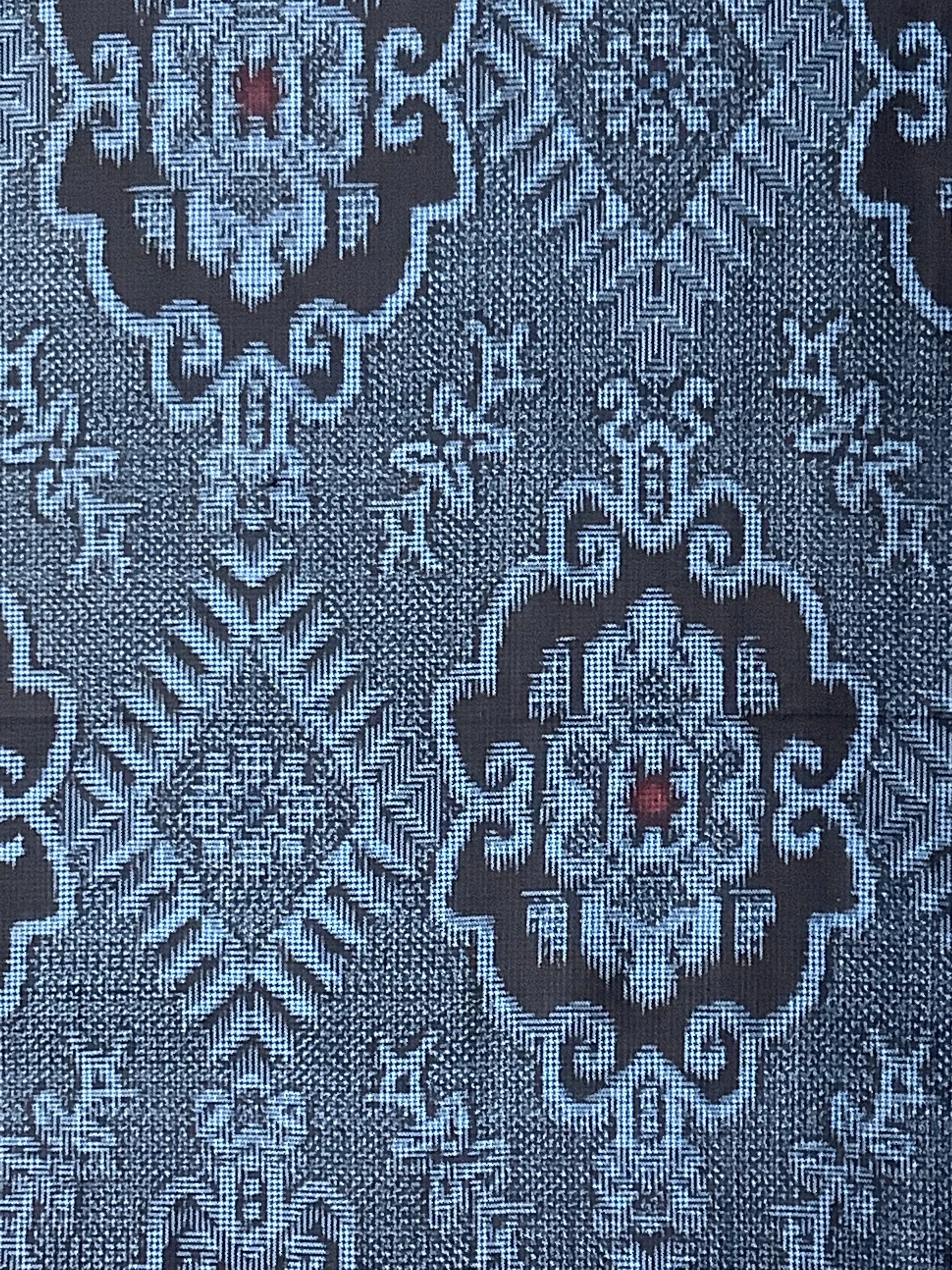 7069: 1970's Japanese Pongee Silk Ohshima Tsumugi, 38 inches