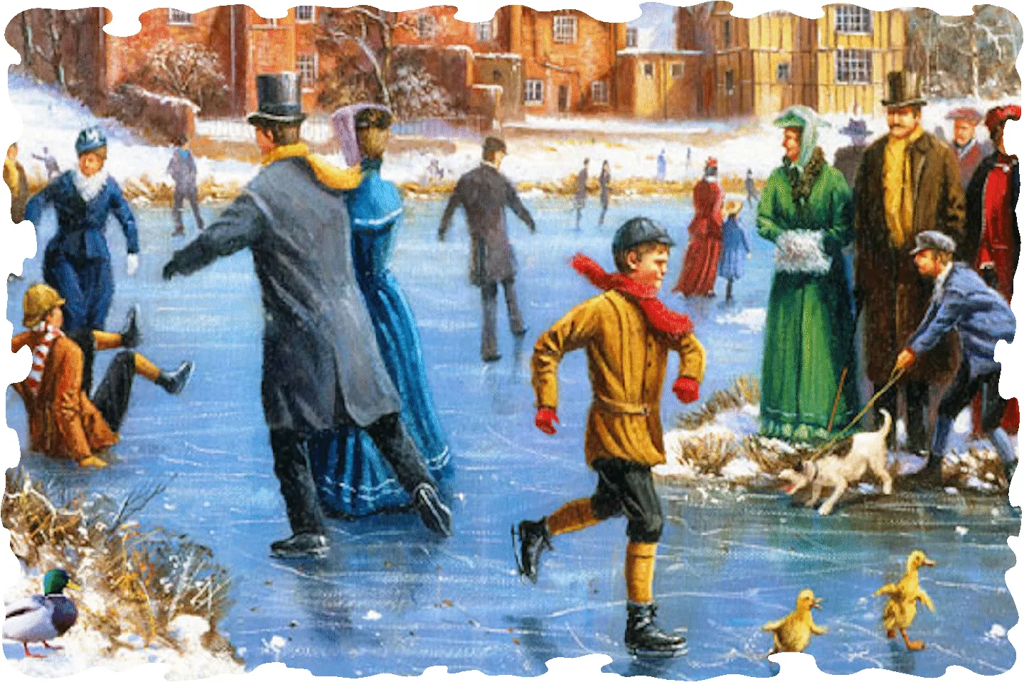A Day on the Ice (50 Piece Mini Wooden Jigsaw Puzzle)