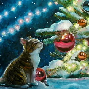 A Purr-fect Christmas - 261 Piece Wooden Jigsaw Puzzle
