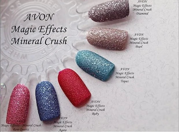 Avon Mark. Nail Style Studio Mineral Crush Nail Enamel - 10ml