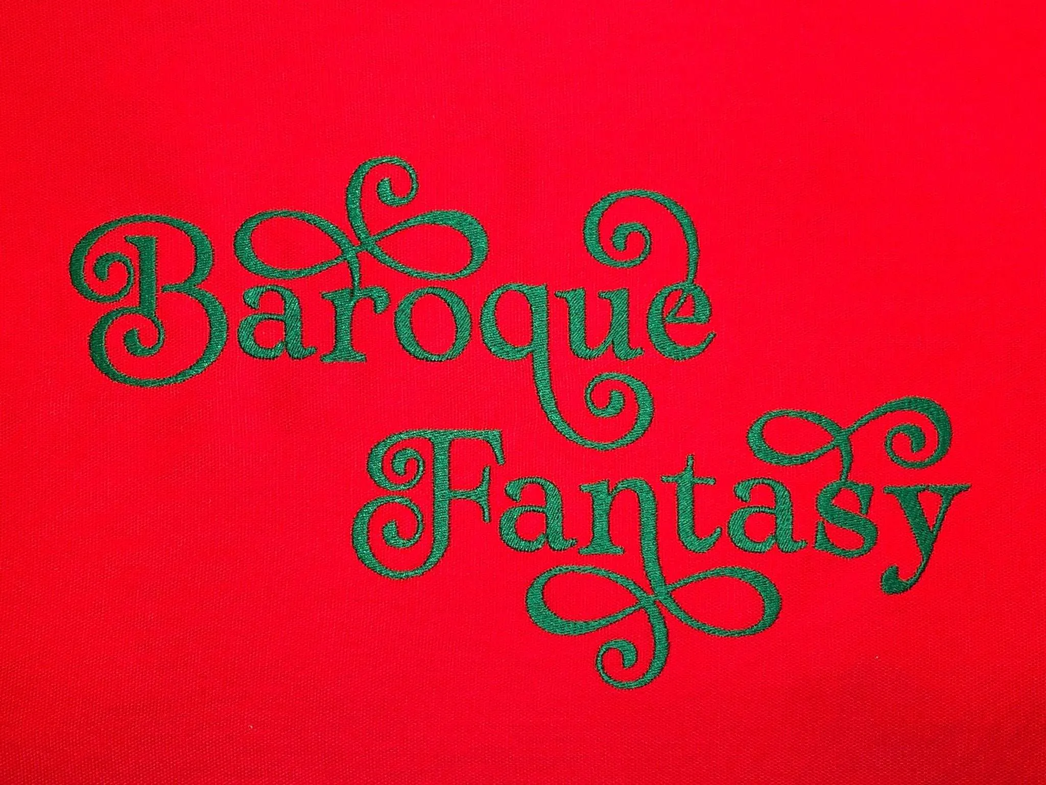 Baroque Fantasy Digital Embroidery Font