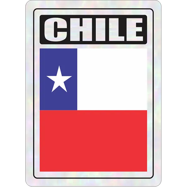 Chile Prismatic Hologram Car Decal Sticker