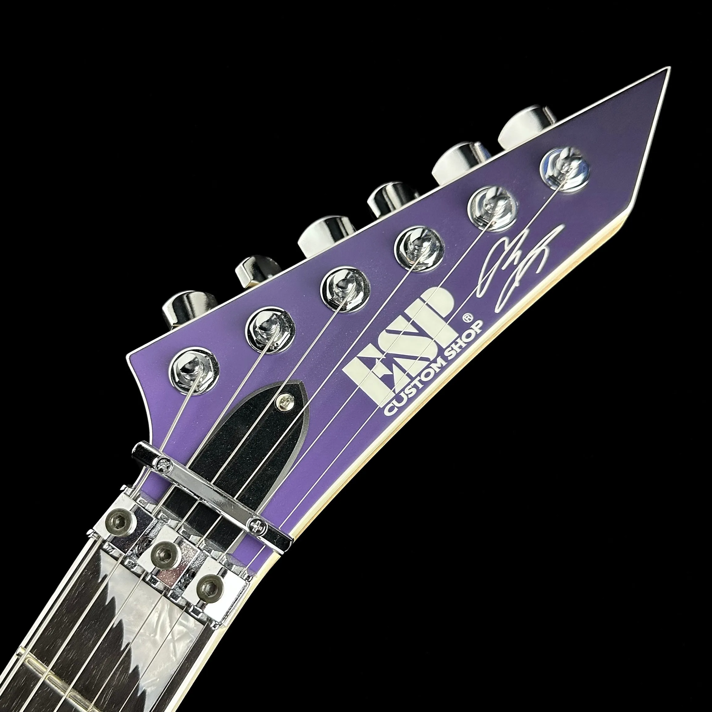 Demo ESP Custom Shop Alexi Ripped Purple Fade Satin w/ Ripped Pinstripes w/case