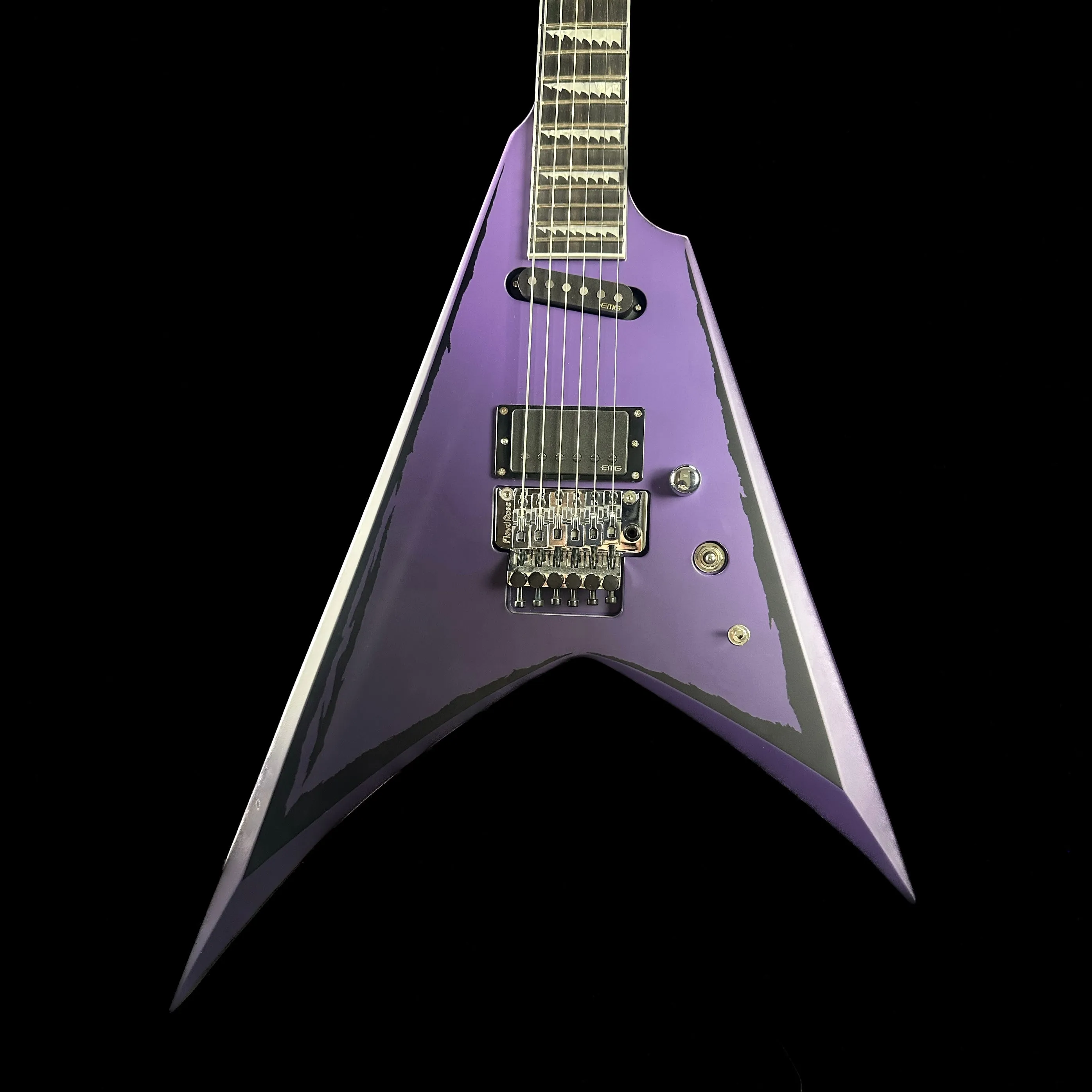 Demo ESP Custom Shop Alexi Ripped Purple Fade Satin w/ Ripped Pinstripes w/case