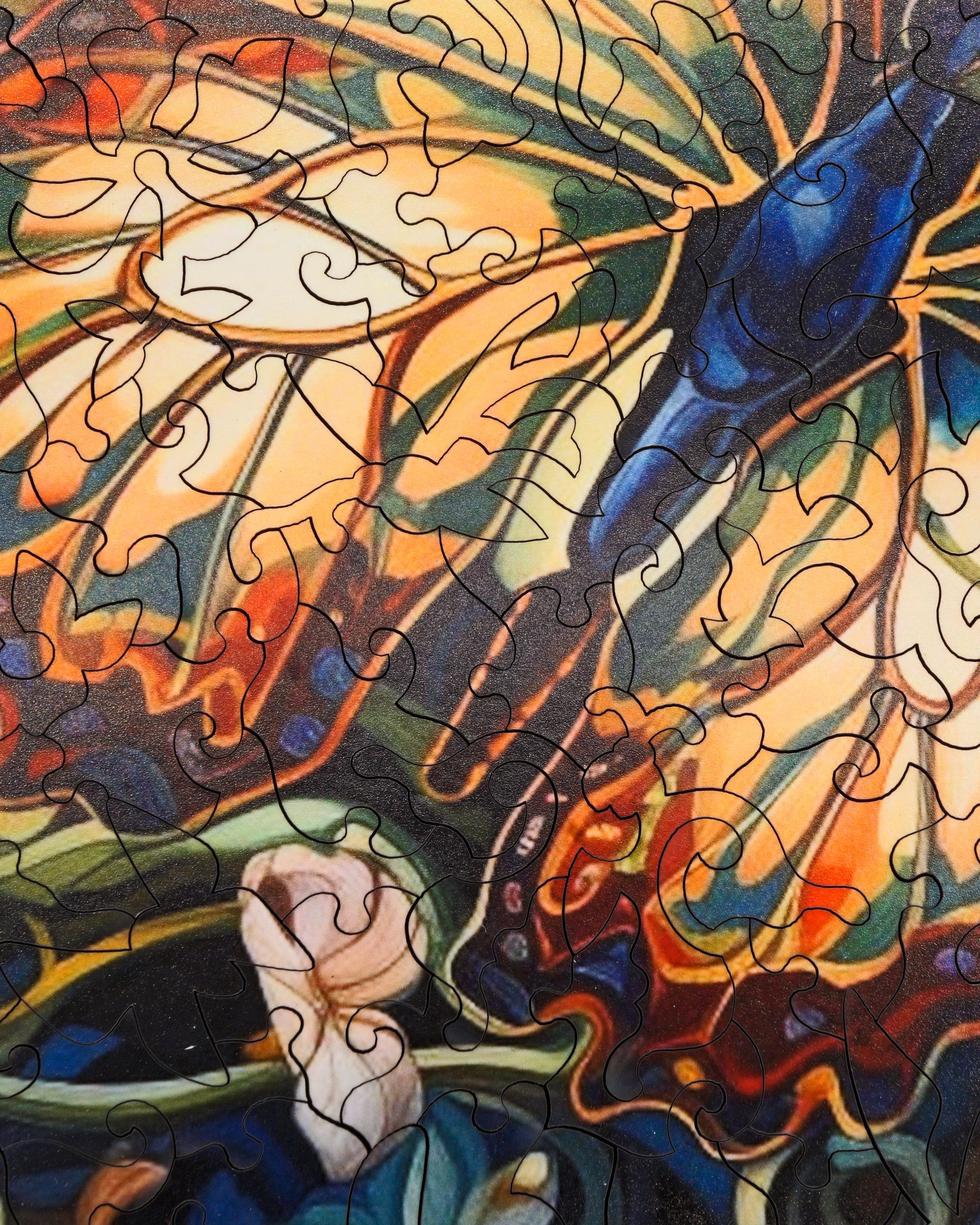Garden Wings (475 Piece Wooden Jigsaw Puzzle)