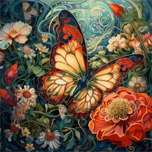 Garden Wings (475 Piece Wooden Jigsaw Puzzle)