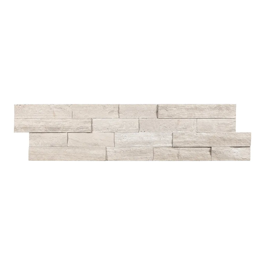 Haisa Light Blue Splitface, 6" x 24" Ledger Panel - Stacked Natural Stone