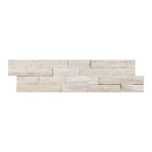 Haisa Light Blue Splitface, 6" x 24" Ledger Panel - Stacked Natural Stone