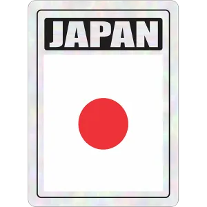 Japan Prismatic Hologram Car Decal Sticker