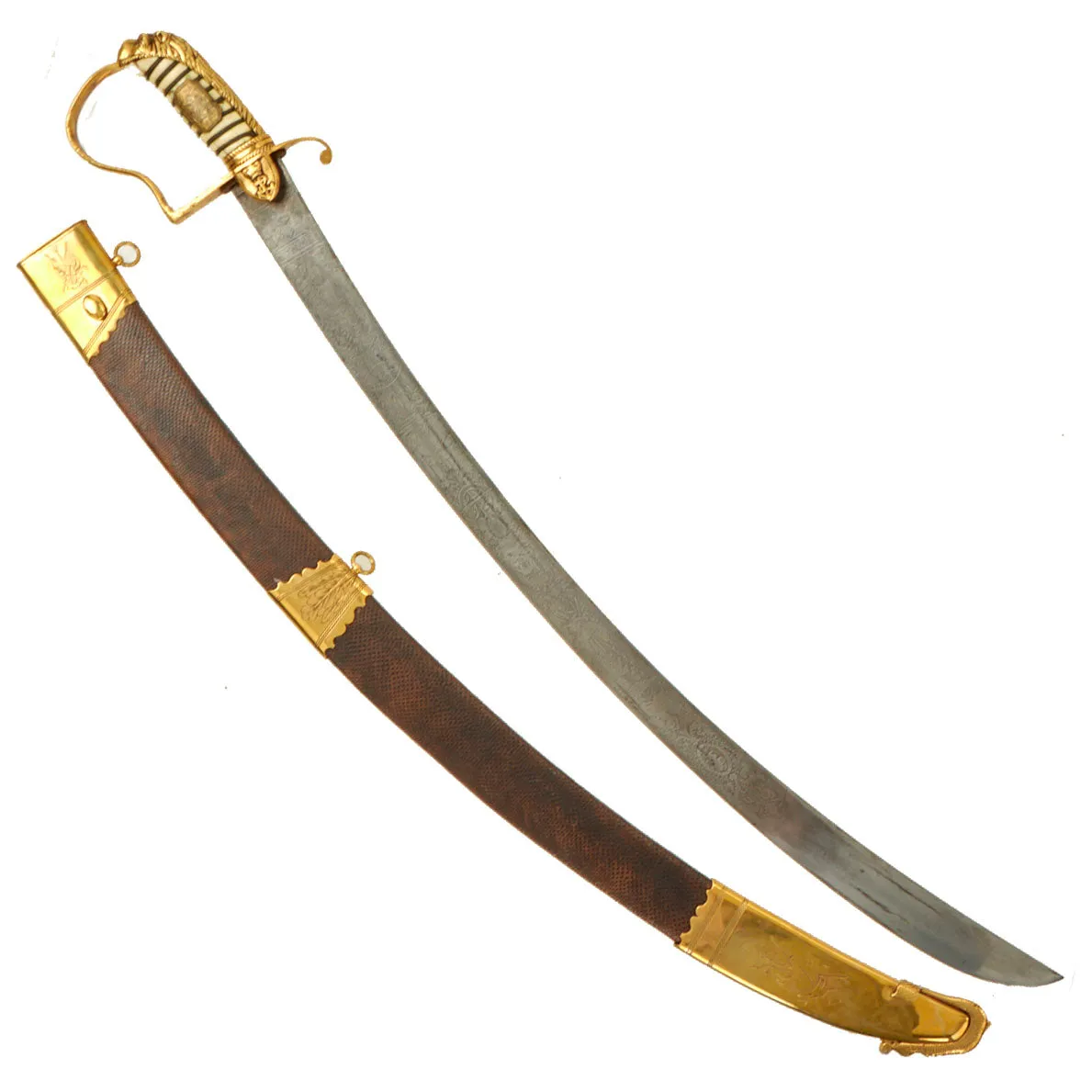 Original British East India Company Named Pattern 1796 Naval Officer Saber by Osborn & Gunby - Circa 1810