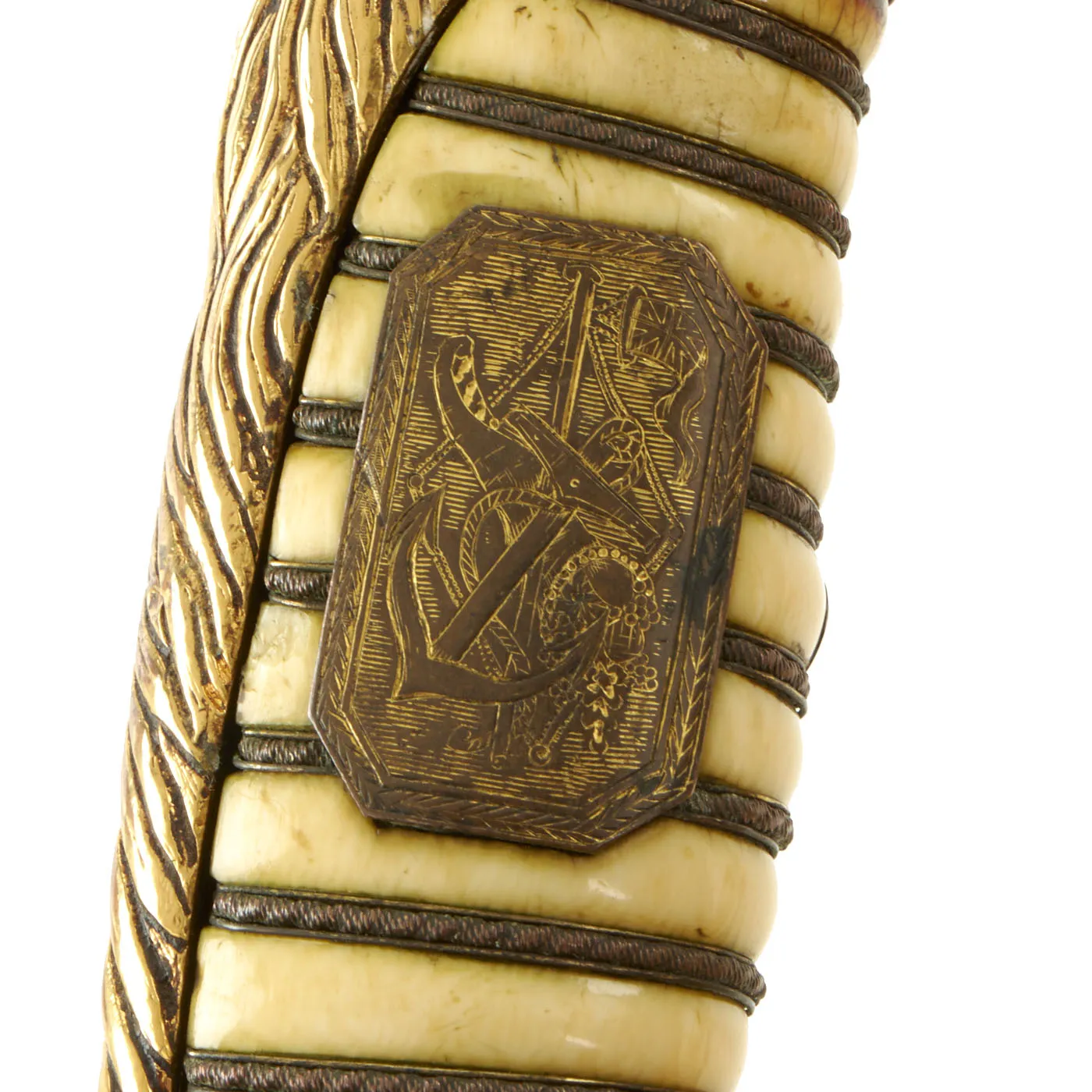 Original British East India Company Named Pattern 1796 Naval Officer Saber by Osborn & Gunby - Circa 1810