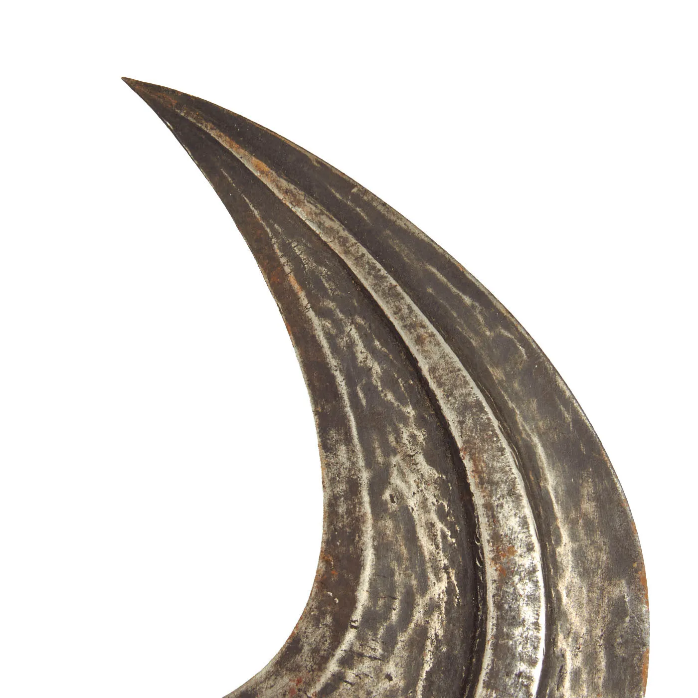 Original Central African 19th Century Mangbetu Tribe Trumbash Throwing Knife and Sape Dagger / Short Sword Lot - 2 items