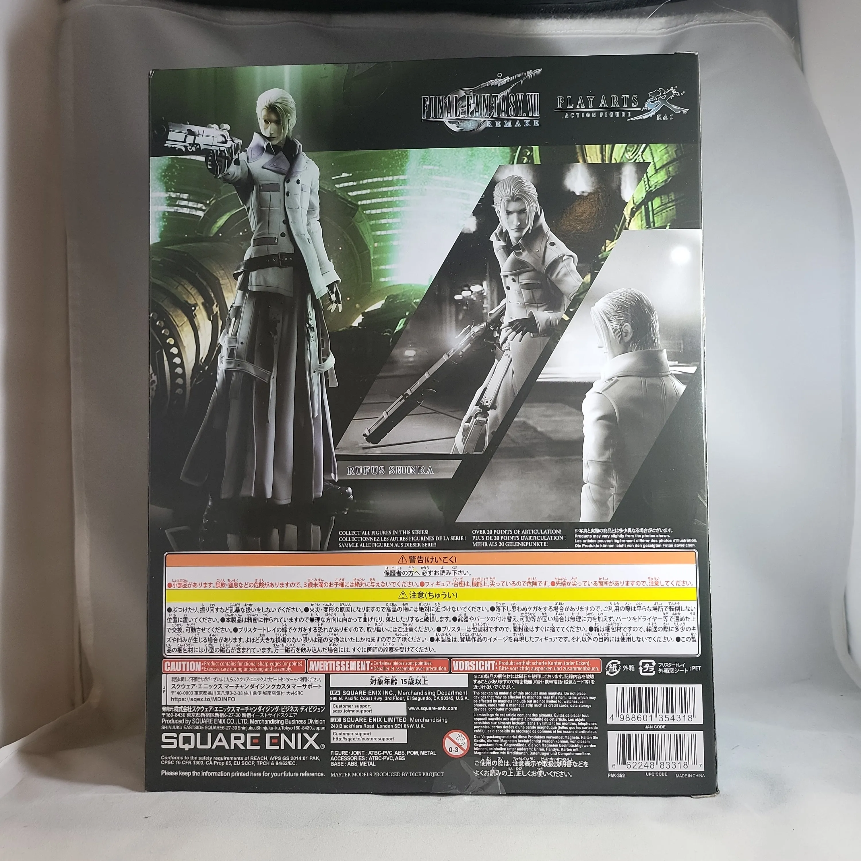Play Arts Kai Rufus Shinra from Final Fantasy VII Remake