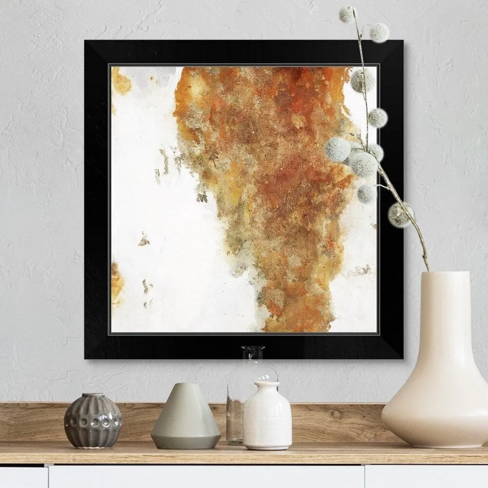 "Copper Spill" Black Framed Print