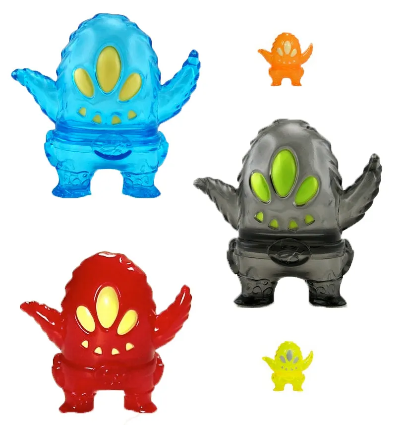Super7 Ghost Land Sofubi Six Gun Soft Vinyl Brian Flynn Figures (Red, Orange, Black/Grey, Blue, Orange)