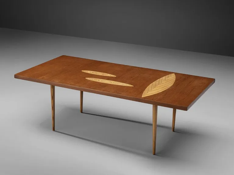 Tapio Wirkkala for Asko Coffee Table in Teak and Birch