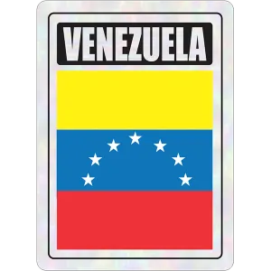 Venezuela Prismatic Hologram Car Decal Sticker