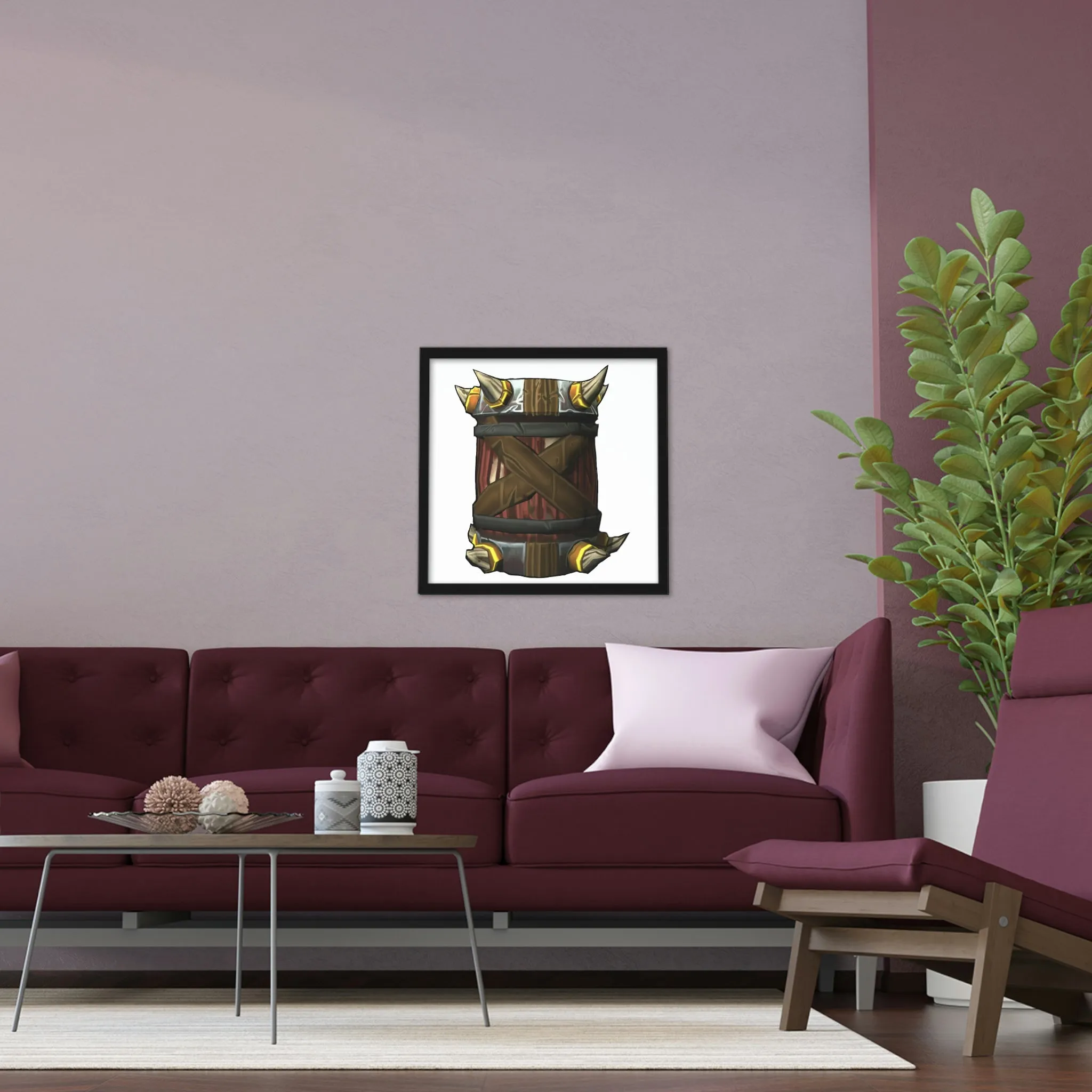 War Raptor Barrel Framed Poster